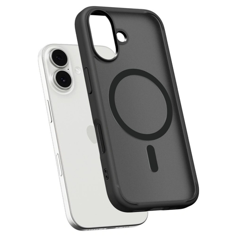 Funda Spigen Ultra Hybrid Mag MagSafe ACS10383 para Apple iPhone 17, negro escarchado