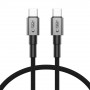 Cable USB-C / USB-C Tech-Protect Ultraboost DNA PD60W/3A de 50 cm, gris hierro