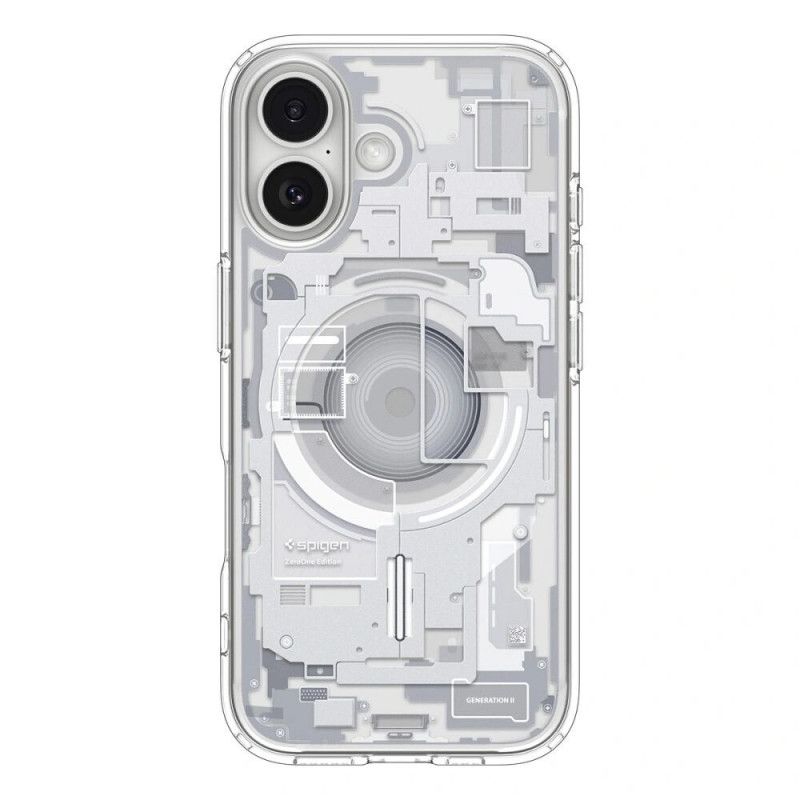 Funda Spigen Ultra Hybrid Mag MagSafe ACS10385 para Apple iPhone 17, Zero One White