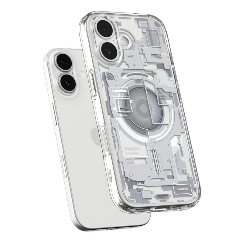 Funda Spigen Ultra Hybrid Mag MagSafe ACS10385 para Apple iPhone 17, Zero One White