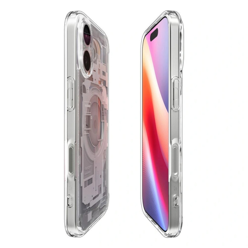 Funda Spigen Ultra Hybrid Mag MagSafe ACS10385 para Apple iPhone 17, Zero One White