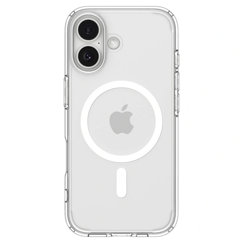 Funda Spigen Ultra Hybrid Mag MagSafe ACS10380 para Apple iPhone 17, transparente/blanco
