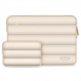 Funda Tech-Protect Puffy para portátil de 13-14" con bolsa de accesorios, arena