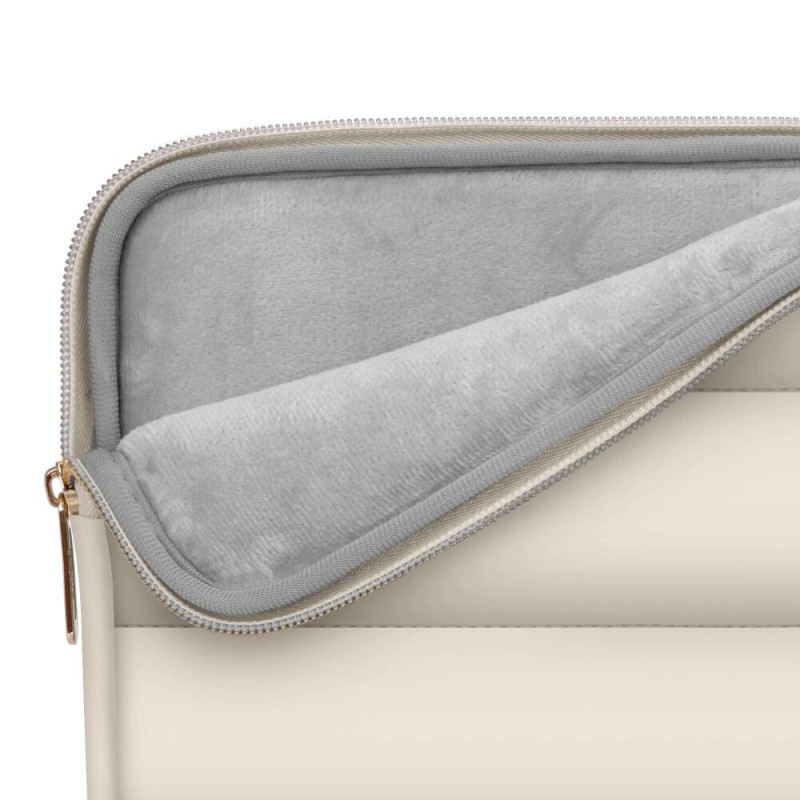 Funda Tech-Protect Puffy para portátil de 13-14" con bolsa de accesorios, arena