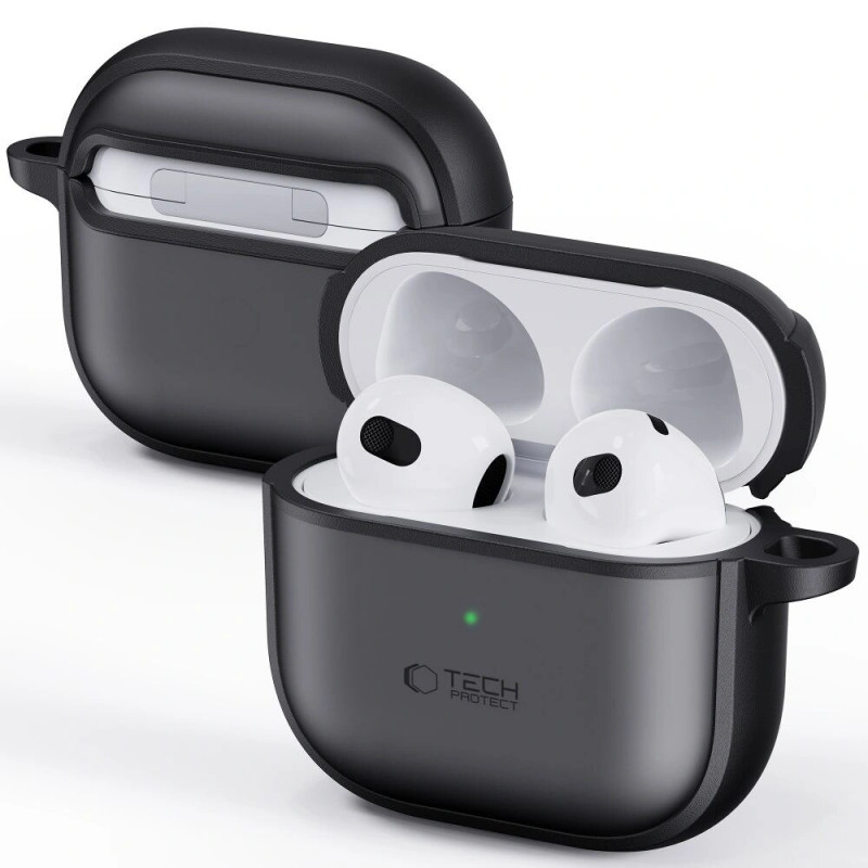 Funda Tech-Protect Magmat para Apple AirPods 4, negro mate