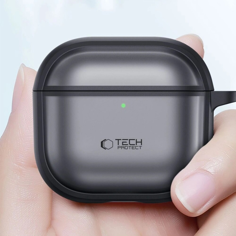 Funda Tech-Protect Magmat para Apple AirPods 4, negro mate
