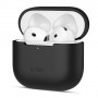 Funda de silicona Tech-Protect Silicone THP4140 para Apple AirPods 4, negra