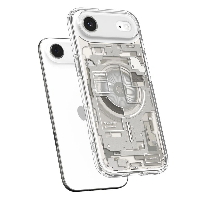 Funda Spigen Ultra Hybrid Mag MagSafe ACS10319 para Apple iPhone Air, Zero One Natural Titanium