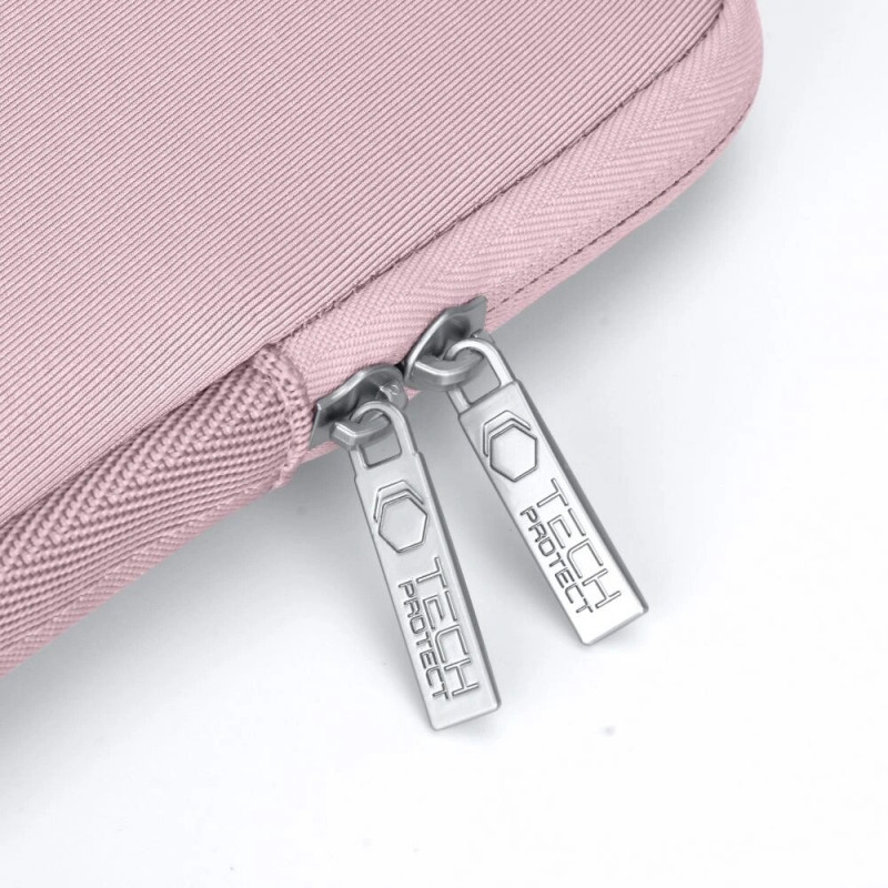 Funda Tech-Protect NeoSlim para portátil 15-16" con bolsa de accesorios, Dusty Rose