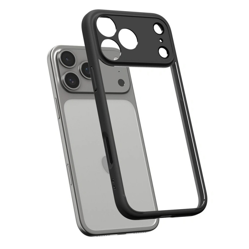 Funda Ultra Hybrid Spigen para Apple iPhone 17 Pro Max, negro mate
