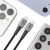 Cable Tech-Protect Ultraboost DNA USB-C / USB-C PD100W/5A 50 cm, gris hierro