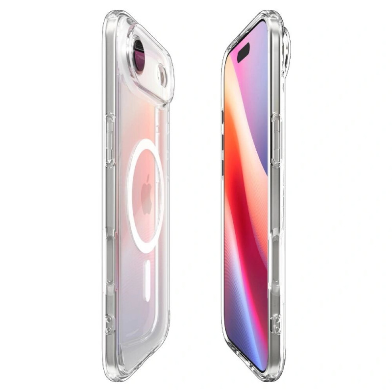 Funda Spigen Ultra Hybrid Mag MagSafe ACS10313 para Apple iPhone Air, transparente/blanca