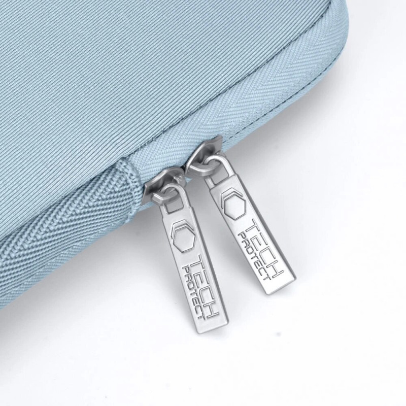 Funda Tech-Protect NeoSlim para portátil de 13-14" con bolsa de accesorios, azul invernal