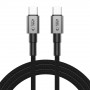 Cable Tech-Protect Ultraboost DNA USB-C / USB-C PD100W/5A 200 cm, gris hierro