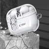 Funda Tech-Protect FlexAir con mosquetón para Samsung Galaxy Buds 3 / 3 Pro, transparente