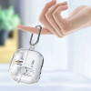 Funda Tech-Protect FlexAir con mosquetón para Samsung Galaxy Buds 3 / 3 Pro, transparente