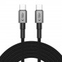 Cable USB-C / USB-C Tech-Protect Ultraboost DNA PD100W/5A 300 cm, gris hierro