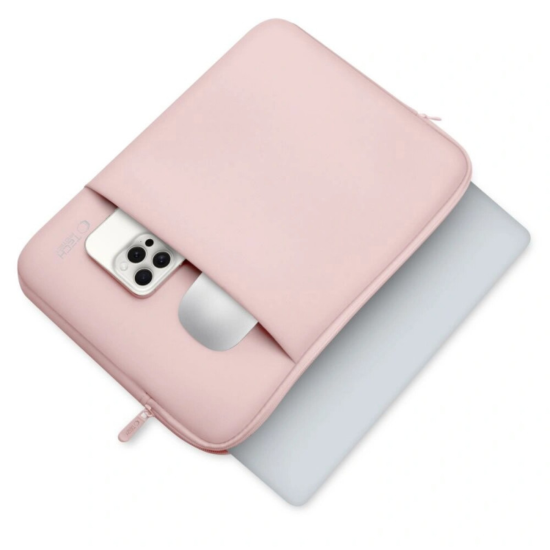 Funda para portátil Tech-Protect Neoprene 13", Dusty Rose (rosa)