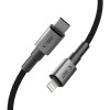 Cable Tech-Protect Ultraboost DNA USB-C / Lightning PD27W/3A 100 cm, gris hierro