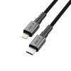 Cable Tech-Protect Ultraboost DNA USB-C / Lightning PD27W/3A 100 cm, gris hierro