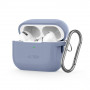 Funda Tech-Protect Silicone Hook con mosquetón para Apple AirPods Pro 1 / 2, azul bebé