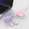Funda Tech-Protect Silicone Hook con mosquetón para Apple AirPods Pro 1 / 2, azul bebé