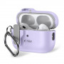 Funda Tech-Protect Slim Hook con mosquetón para Apple AirPods Pro 1 / 2, lavanda