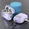 Funda Tech-Protect Slim Hook con mosquetón para Apple AirPods Pro 1 / 2, lavanda
