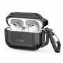 Funda Tech-Protect Rough Hook con mosquetón para Apple AirPods Pro 1 / 2, negra