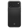 Funda Spigen Enzo Aramid T Mag MagSafe para Apple iPhone 17 Pro / 18 Pro, negro/plata