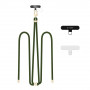 Correa cruzada para teléfono Tech-Protect C7S Rope, verde cazador/dorado