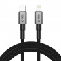 Cable Tech-Protect Ultraboost DNA USB-C / Lightning PD27W/3A 200 cm, gris hierro