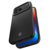 Funda MagSafe Spigen Enzo Aramid T Mag para Apple iPhone 17 Pro Max / 18 Pro Max, negra/plateada