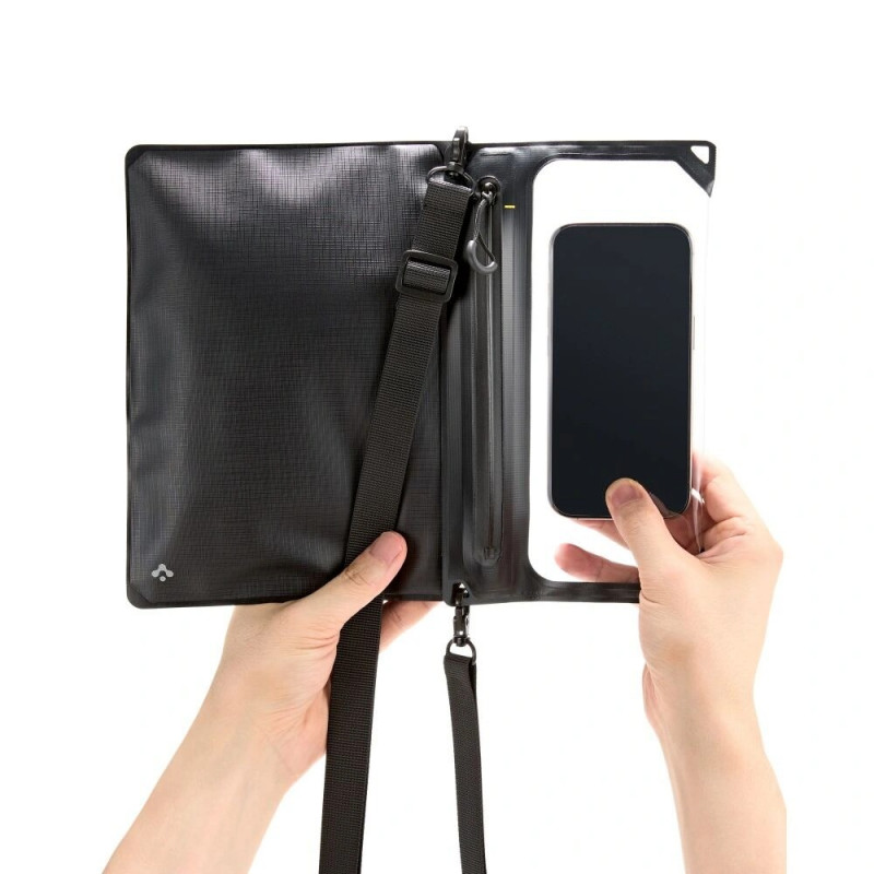 Funda impermeable universal con bandolera Spigen A640, negra