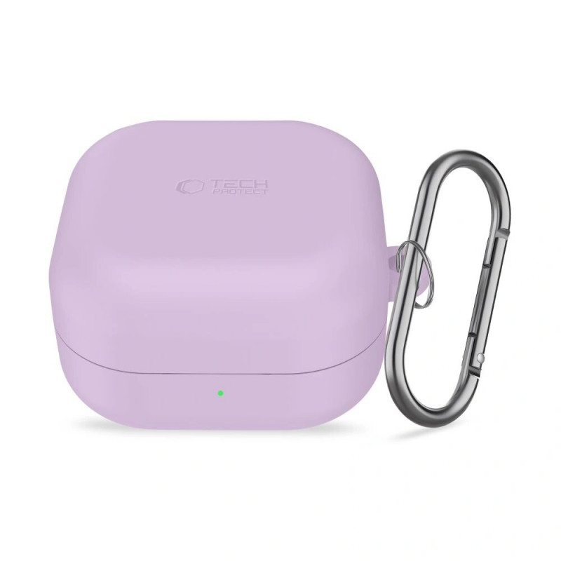 Funda Tech-Protect Silicone Hook para Samsung Galaxy Buds 4 / 4 Pro, lavanda