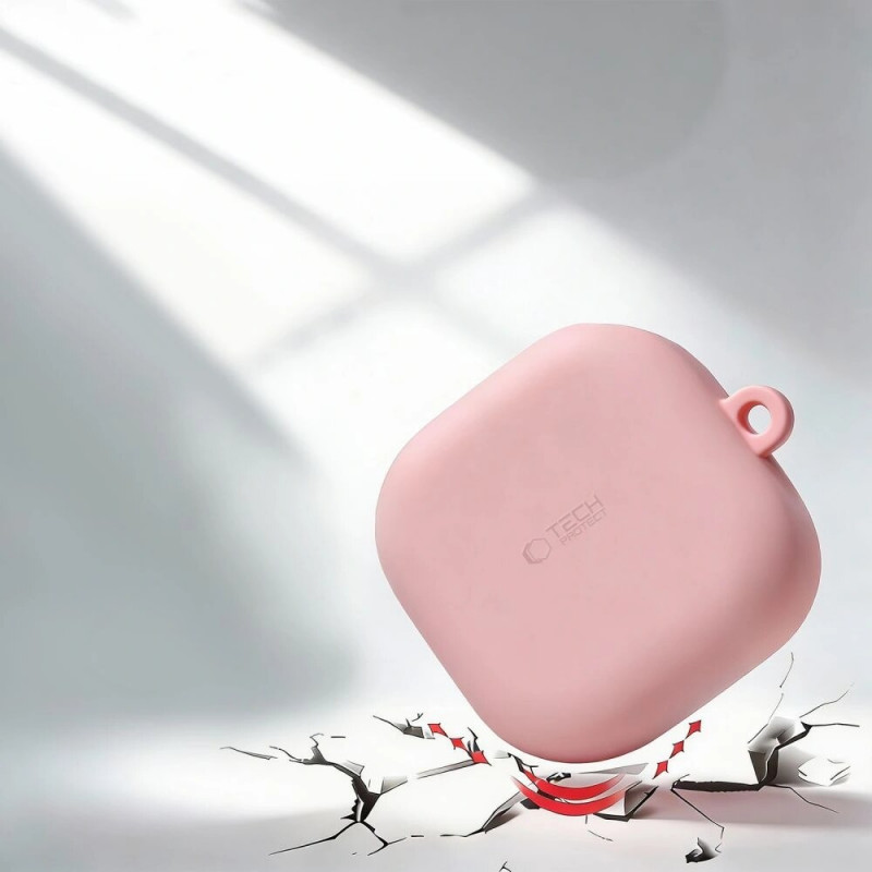 Funda Tech-Protect Silicone Hook para Samsung Galaxy Buds 4 / 4 Pro, lavanda