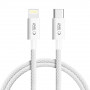 Cable Tech-Protect Ultraboost Lite USB-C / Lightning PD27W/3A 100 cm, gris claro