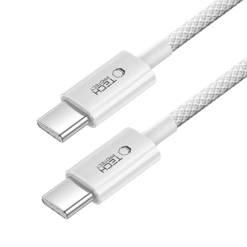 Cable USB-C / USB-C Tech-Protect Ultraboost Lite PD60W/3A 100 cm, gris claro