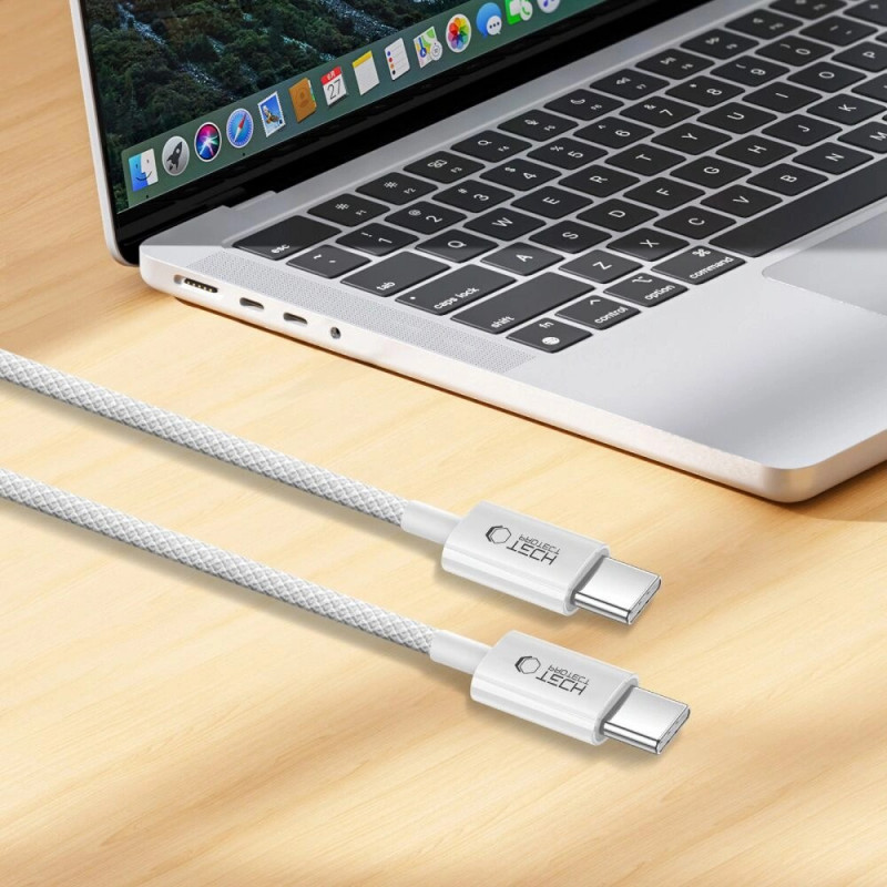 Cable USB-C / USB-C Tech-Protect Ultraboost Lite PD60W/3A 100 cm, gris claro