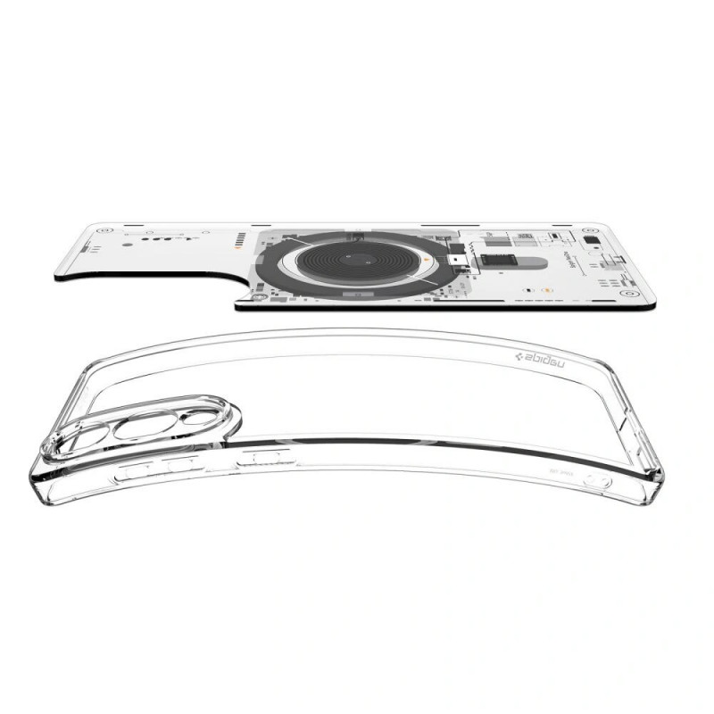 Funda Spigen Ultra Hybrid Mag MagSafe ACS09416 para Samsung Galaxy S25 Edge, Neo One, Transparente