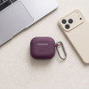 Funda de silicona Tech-Protect Silicone Hook para Apple AirPods 4 / 5 THP6094, burdeos