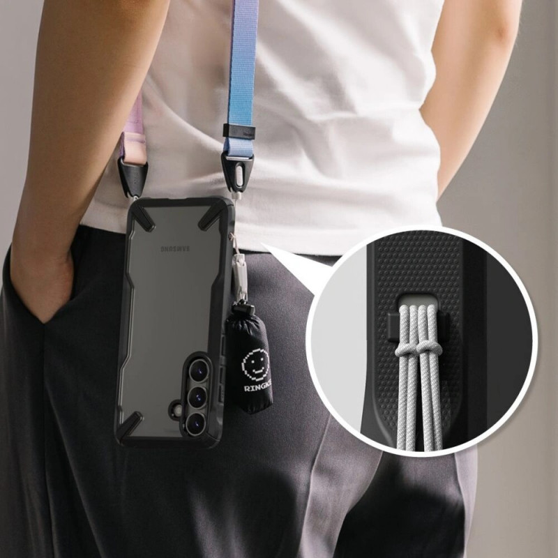 Funda Ringke Fusion-X para Samsung Galaxy S25+, negra