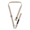 Cordón cruzado para teléfono 2 en 1 Tech-Protect C6S Rope, Cosmic Latte (beige)