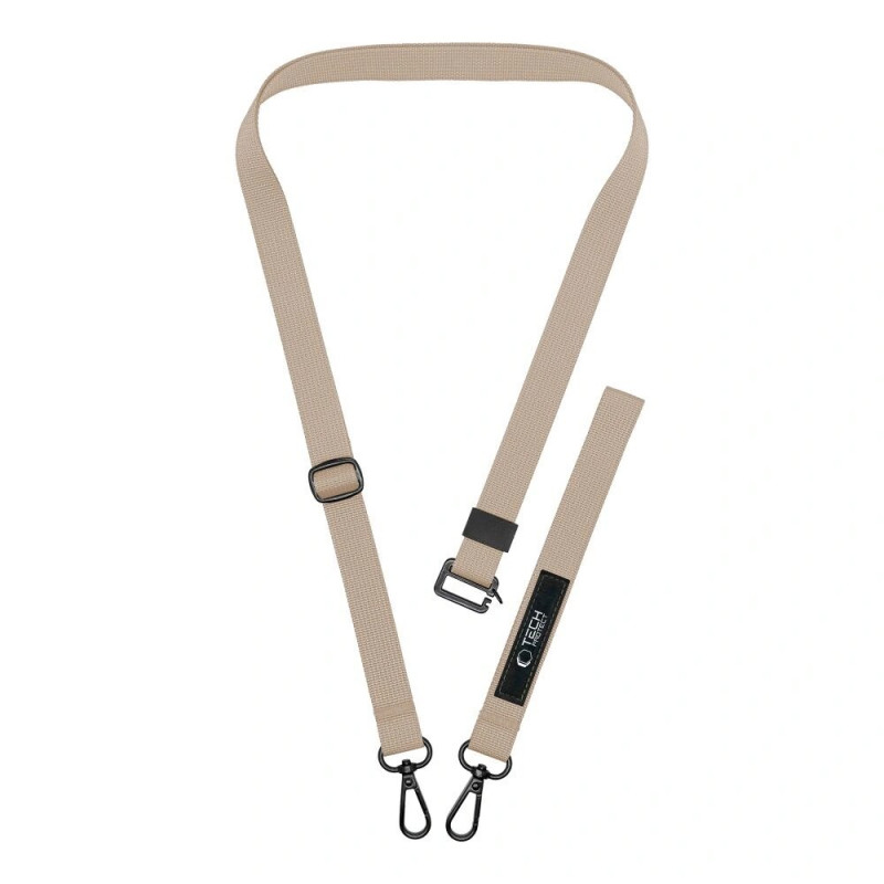 Cordón cruzado para teléfono 2 en 1 Tech-Protect C6S Rope, Cosmic Latte (beige)