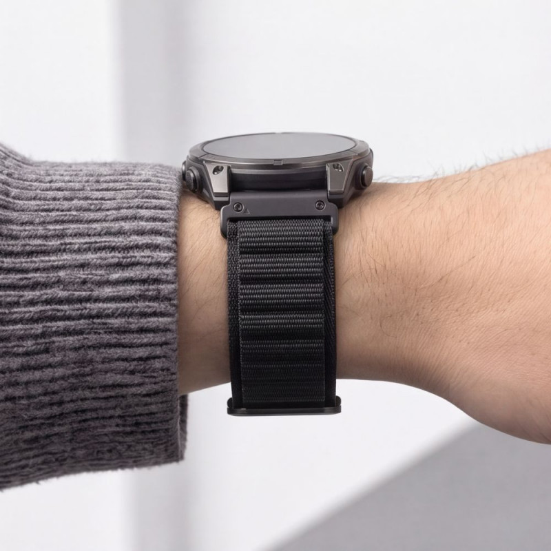 Correa de reloj Tech-Protect Nylon Pro THP6035 para Garmin Fenix 5X / 5X Plus / 6X / 6X Pro / 7X / 8 / 8 Pro / 9 / 9 Pro (51 mm), negra