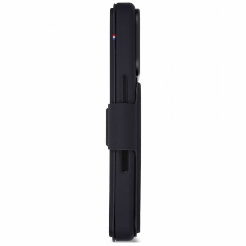 Funda cartera desmontable de silicona texturizada Decoded para Apple iPhone 18 Pro Max / iPhone 17 Pro Max, negro fantasma