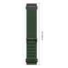 Correa de reloj Tech-Protect Nylon Pro THP6036 para Garmin Fenix 5X / 5X Plus / 6X / 6X Pro / 7X / 8 / 8 Pro / 9 / 9 Pro (51 mm), verde militar