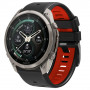 Correa para reloj Tech-Protect Iconband Pro para Garmin Fenix 5X / 5X Plus / 6X / 6X Pro / 7X / 8 / 8 Pro / 9 / 9 Pro (47 mm), negra / roja