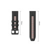 Correa para reloj Tech-Protect Iconband Pro para Garmin Fenix 5X / 5X Plus / 6X / 6X Pro / 7X / 8 / 8 Pro / 9 / 9 Pro (47 mm), negra / roja