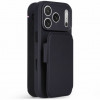 Funda cartera desmontable de silicona texturizada Decoded para Apple iPhone 18 Pro / iPhone 17 Pro, negro fantasma